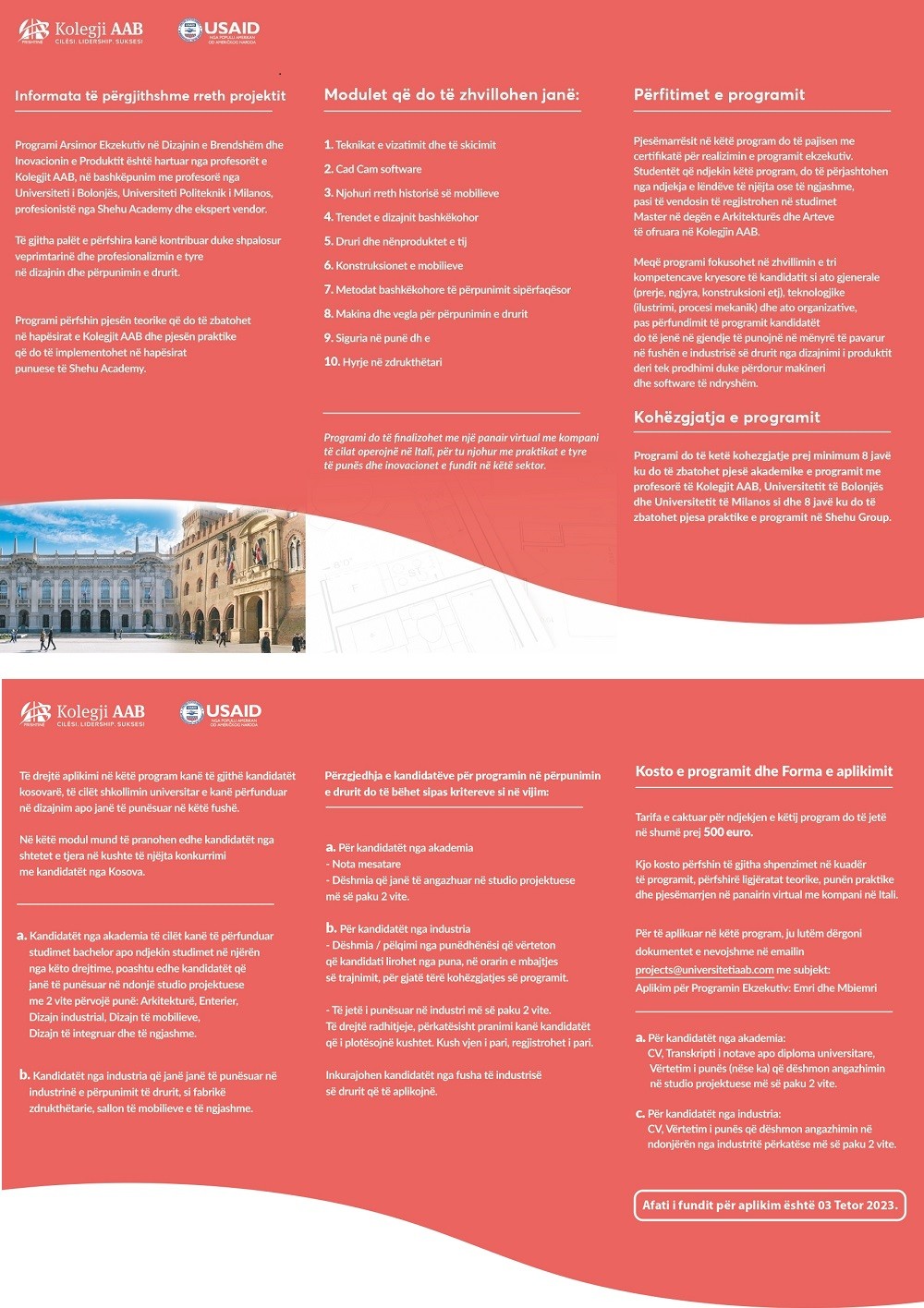 Thirrje për Programin Ekzekutivë